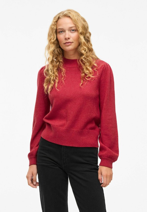 VILA VIRIL TURTLE-NK BALLOON L/S TOP - NOOS