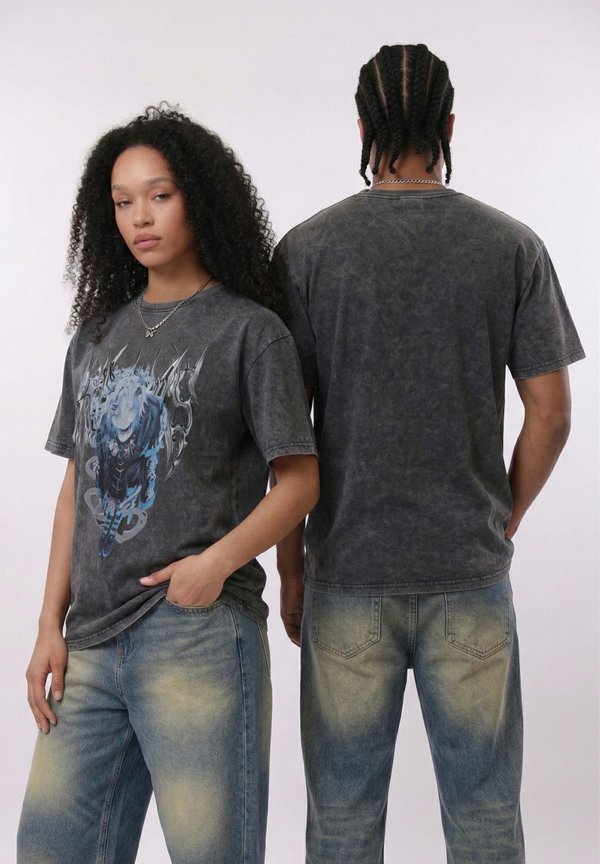 YOURTURN by Zalando UNISEX ACID WASH ANIME
