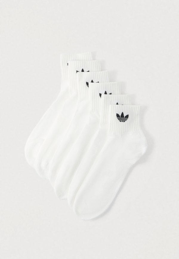 adidas Originals MID ANKLE SCK 6 PACK UNISEX - Socks - white