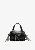 Bershka MINI - BOWLING BAG - Handbag - black