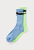 adidas Originals UNISEX 2 PACK - Socks - signal green/ash blue