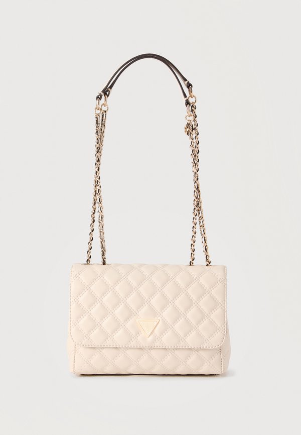 Guess GIULLY II 2 COMP CNVRTBLE FLAP - Cross body bag - bone