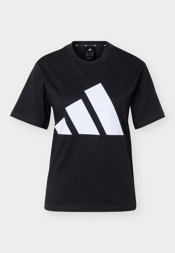 adidas Sportswear ESSENTIALS BIG LOGO - Print T-shirt - black/white