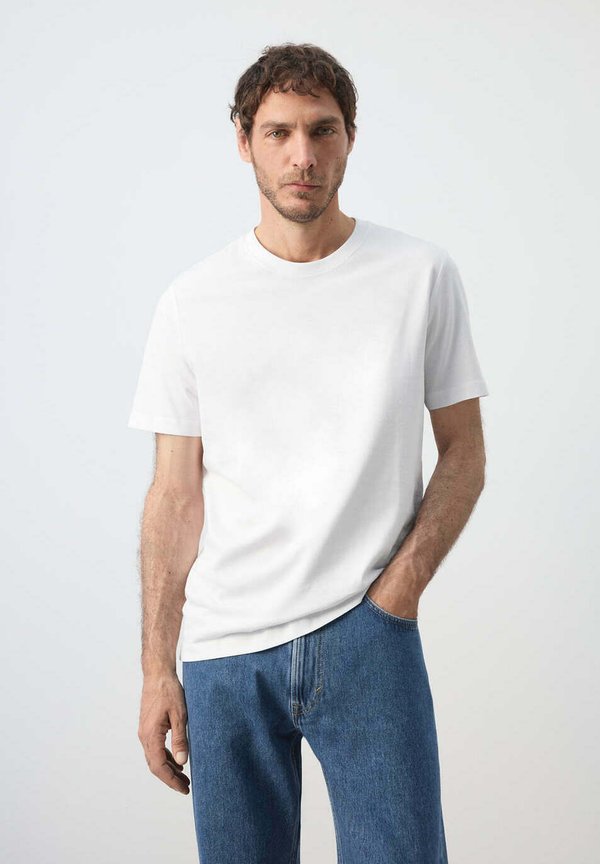 Mango ADULT - Basic T-shirt - white