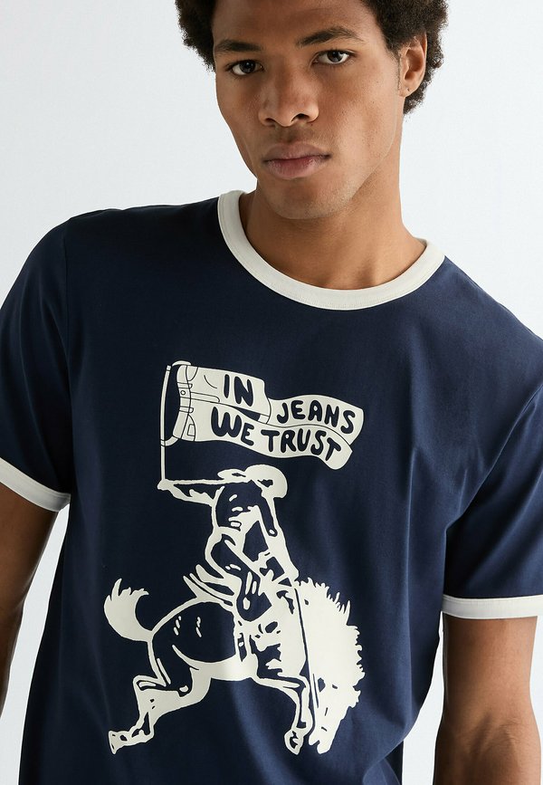 Wrangler SHORT SLEEVE RINGER TEE - REGULAR FIT