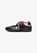 Nike Sportswear WMNS NIKE AIR RIFT BR CN - Ankle strap ballerina shoes - black/black-black-mtlc silver-coloured-univ red-white