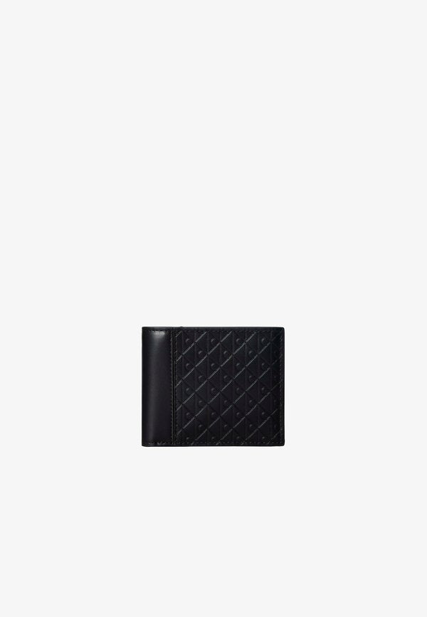 Calvin Klein REFINED EMBLEM MIX BILLFOLD - Wallet - black