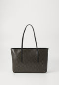 Calvin Klein COATED EMBLEM - Handbag - black