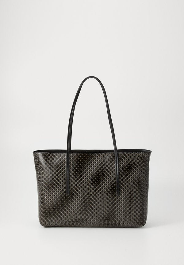 Calvin Klein COATED EMBLEM - Handbag - black