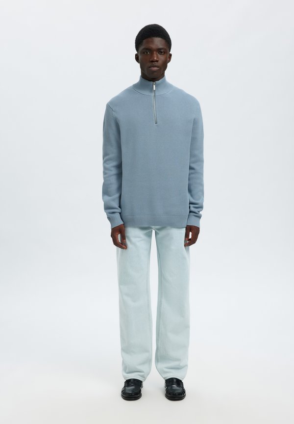 Selected SLHDANE LS KNIT STRUCTURE HALF ZIP NOOS