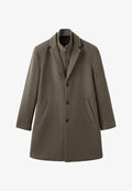 Mango Short coat - medium brown