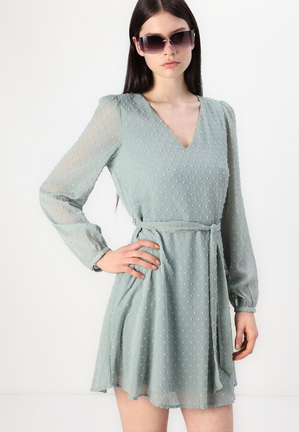 VILA VIMALIANA V NECK BELT DRESS