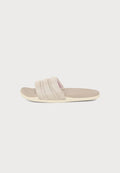 adidas Sportswear ADILETTE COMFORT - Pool slides - crystal linen/dual lilac/wonder taupe