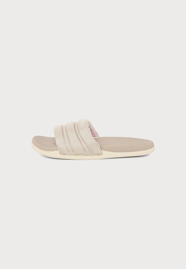adidas Sportswear ADILETTE COMFORT - Pool slides - crystal linen/dual lilac/wonder taupe