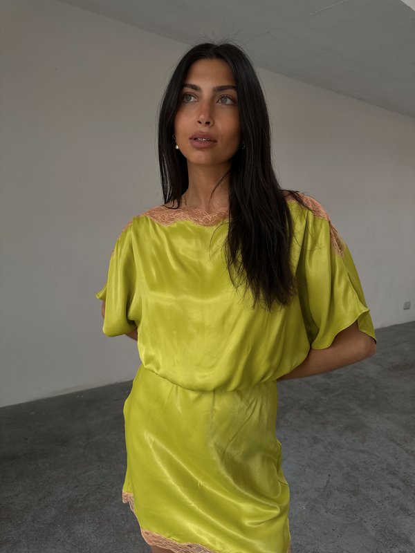 Never Fully Dressed OLIVE MINI DRESS