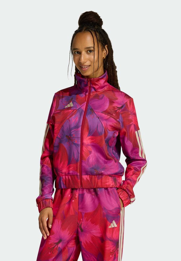 adidas Sportswear ADIDAS X FARM RIO HOUSE OF TIRO TRACK TOP - Training jacket - bahia magenta/active maroon/crystal linen