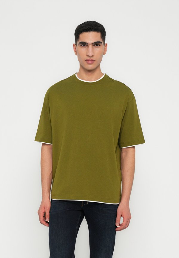 Selected SLHRELAXFELIX CONTRAST O NECK TEE