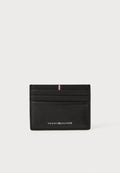 Tommy Hilfiger CORPORATE LOGO LEATHER CREDIT CARD HOLDER - Wallet - black