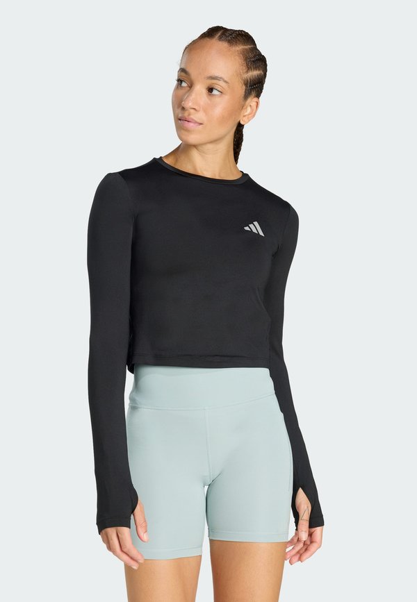 adidas Performance RUN ESS LS W - Long sleeved top - black