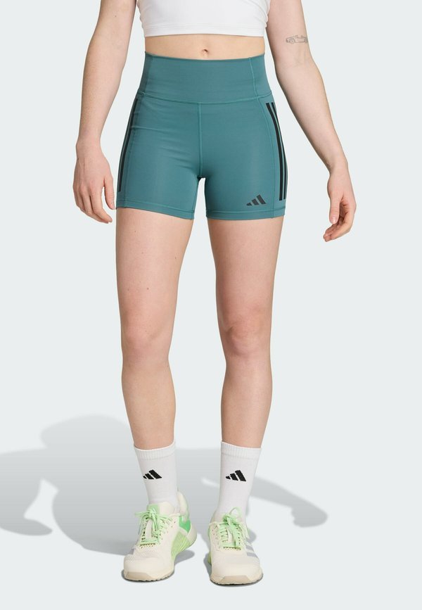 adidas Performance OPT 3S 1/4 - Leggings - preloved teal