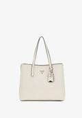 Guess MERIDIAN II GIRLFRIEND TOTE - Handbag - ivory