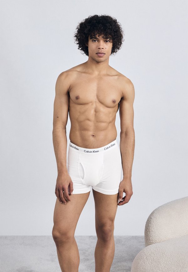 Calvin Klein Underwear TRUNK 7 PACK COTTON STRETCH - Trunks - black/grey heather/white