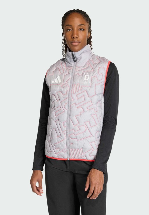 adidas Performance TEAM D PRIMALOFT - Waistcoat - glory grey