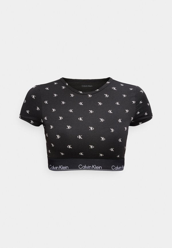 Calvin Klein Underwear T-SHIRT BRALETTE - Pyjama top - black