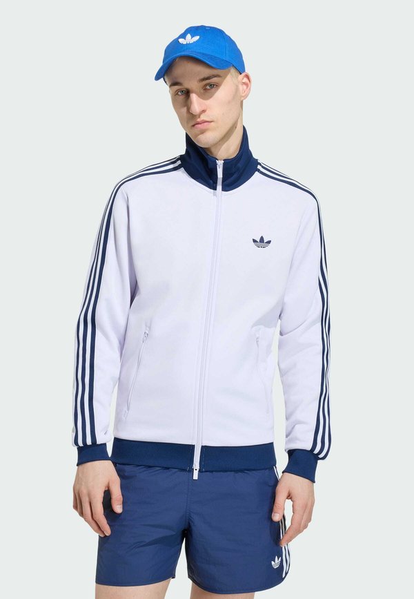 adidas Originals BECKENBAUER TT - Zip-up sweatshirt - frozen purple
