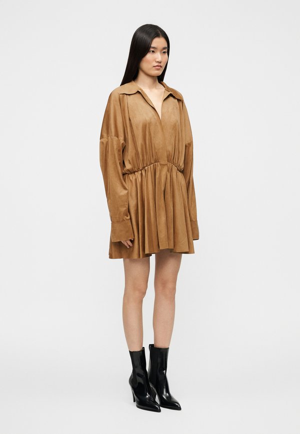 Norma Kamali SUPER OVERSIZED FLARED MINI DRESS