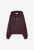 Bershka ZIP-UP PLUSH HOODED JACKET - Zip-up sweatshirt - mauve