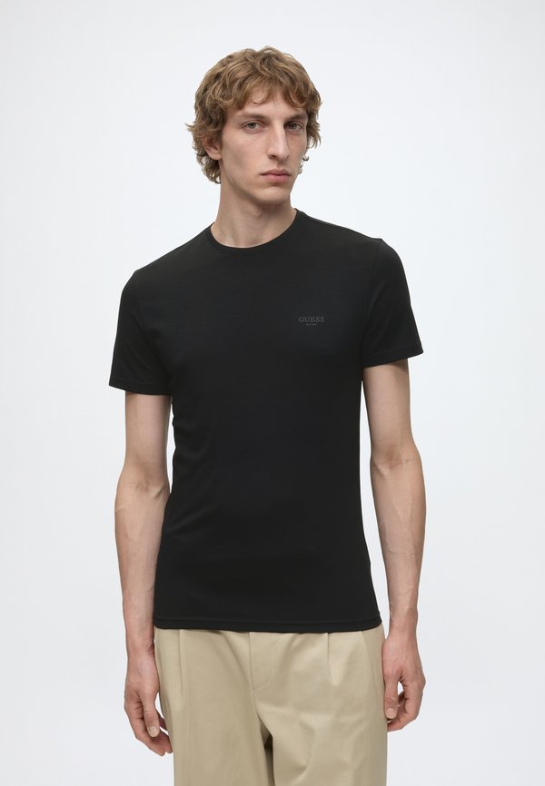 Guess CN  SS CORE EXTRA SLIM TEE - Basic T-shirt - jet black