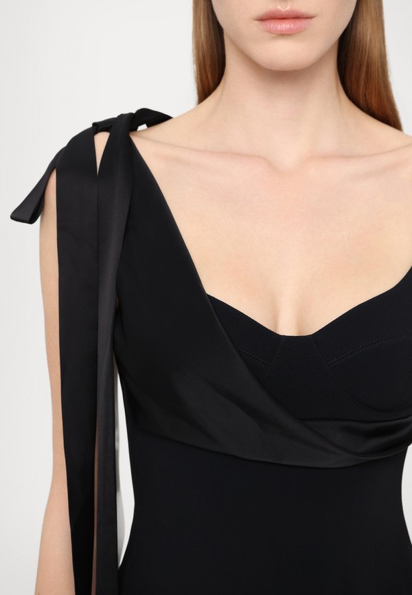 David Koma BOW DETAIL OPEN LEG DRESS