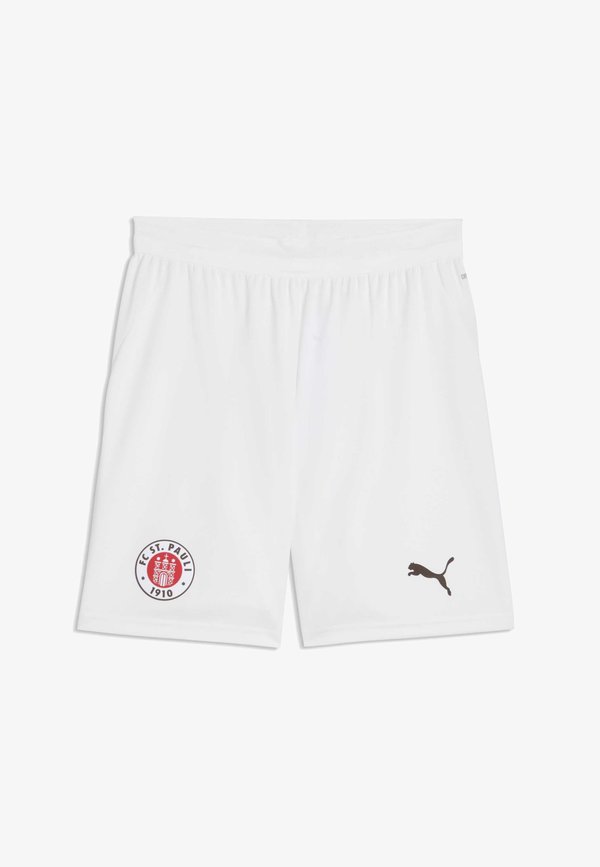 Puma FC ST. PAULI 26/27 SHORTS - Sports shorts - white-espresso brown