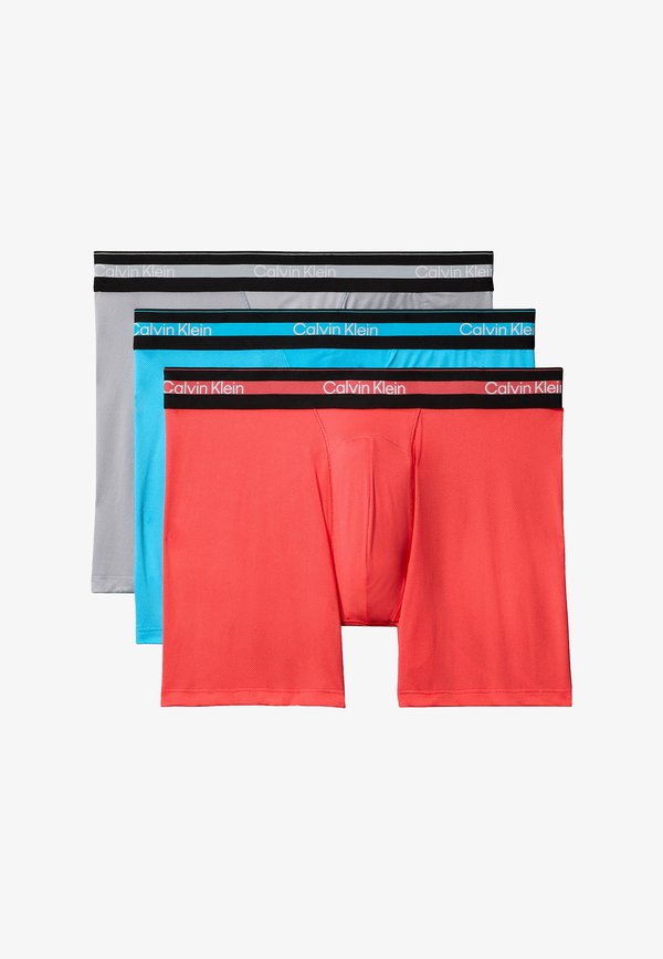Calvin Klein 3 PACK  - Boxer briefs - misty grey carnival blue punch