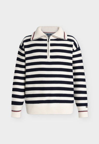 Tommy Hilfiger Jumper - navy blue/ivory petal