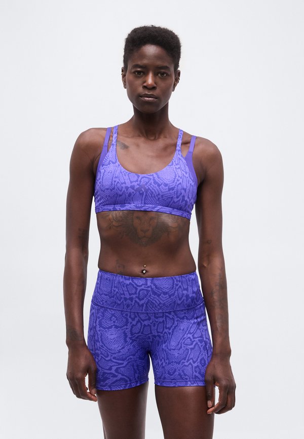 adidas Performance POWER - Light support sports bra - solar purple/pure purple