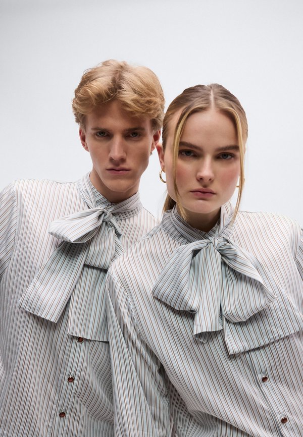 Sister Jane ARTHUR STRIPE BOW SHIRT UNISEX