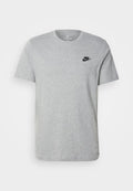Nike Sportswear CLUB TEE - Basic T-shirt - dark grey heather/black