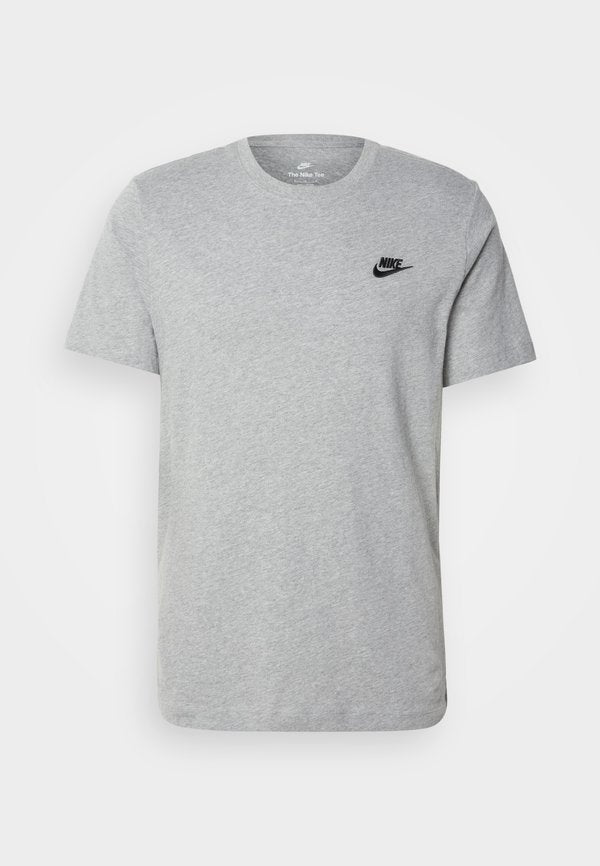 Nike Sportswear CLUB TEE - Basic T-shirt - dark grey heather/black