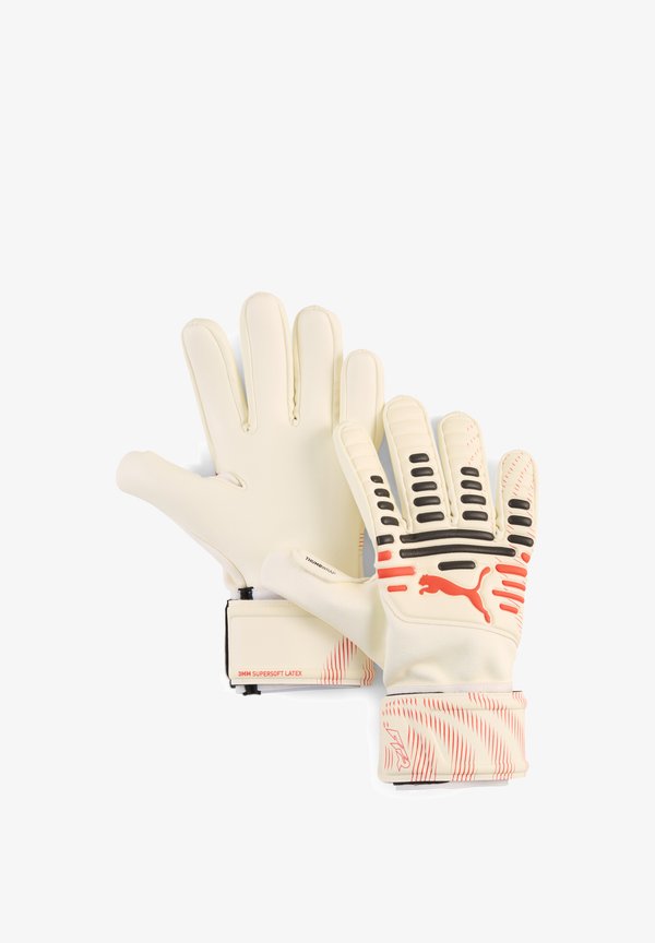 Puma FUTURE MATCH NC UNISEX - Goalkeeping gloves - sugared almond-puma black-ultra red