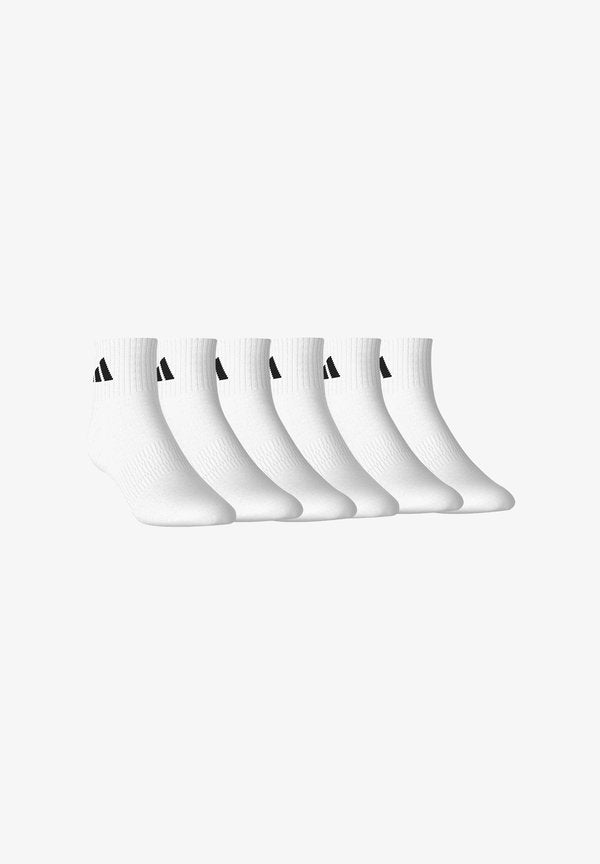 adidas Performance UNISEX THIN LIGHT SPORTSWEAR ANKLE QUARTER  6 PAAR PACK - Sports socks - white