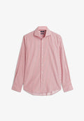 Tommy Hilfiger TOMMY HILFIGER NEW YORK LABEL SLIM FIT FLEX COLLAR SHIRT - Shirt - medium red white