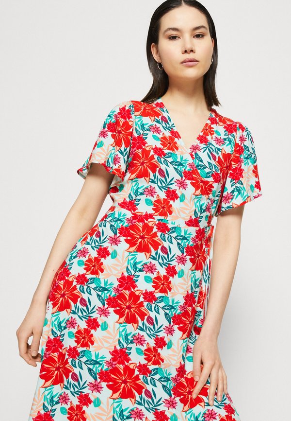 VILA VIMAYA WRAP SHORT DRESS