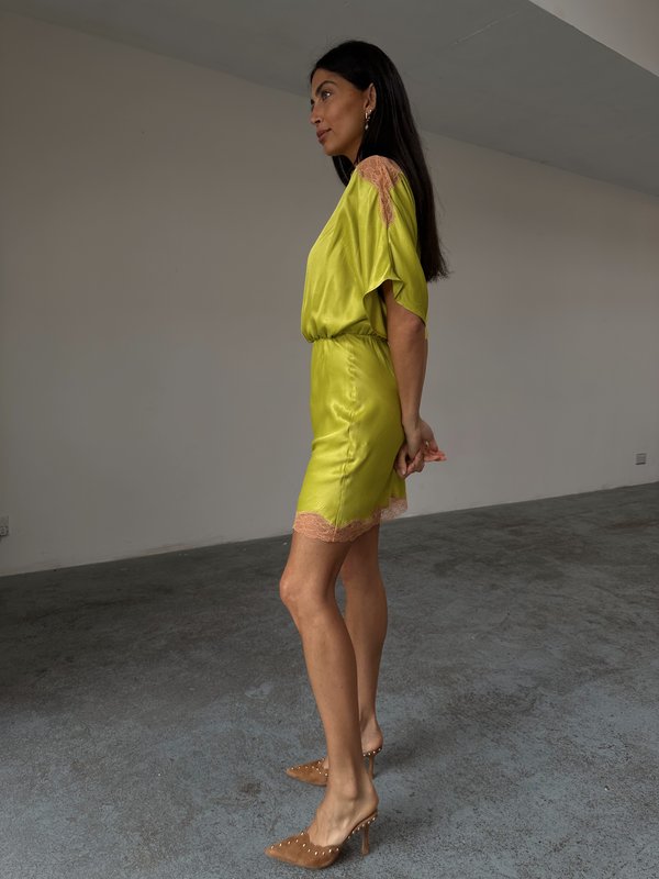 Never Fully Dressed OLIVE MINI DRESS