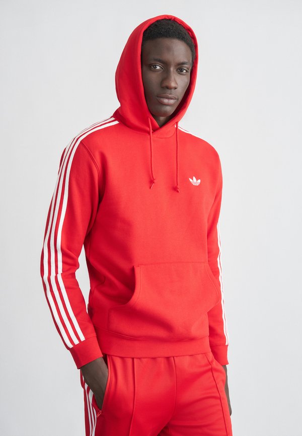 adidas Originals 3-STRIPES HOODY - Hoodie - better scarlet