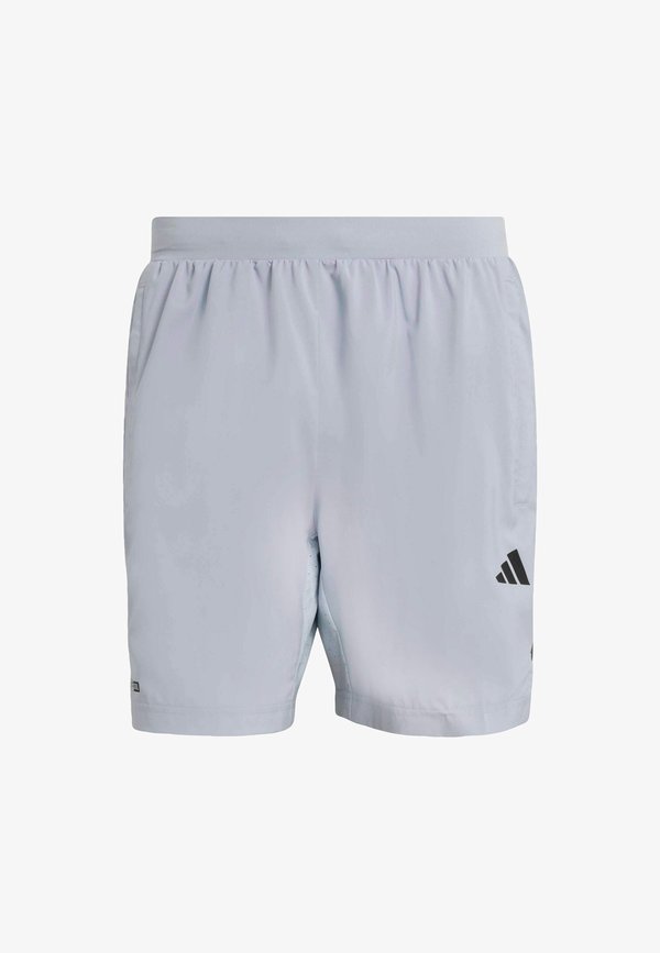 adidas Performance TECH ESSENTIALS WORKOUT  3 STRIPES - Sports shorts - halo silver-coloured