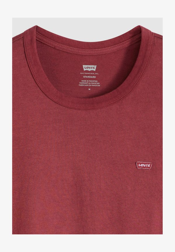 Levi's® LEVI'S ORIGINAL TEE GARMENT DYE OXBLOOD - Basic T-shirt - garment dye oxblood red - red -