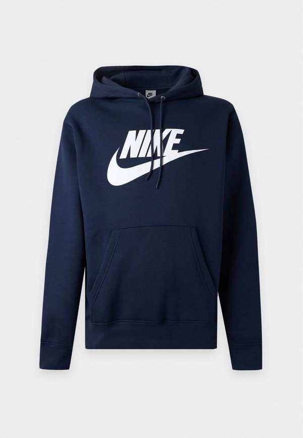 Nike Sportswear CLUB - Hoodie - obsidian/white