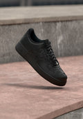 Nike Sportswear AIR FORCE 1 07 LV8 EDGE - Trainers - black/metallic silver-coloured